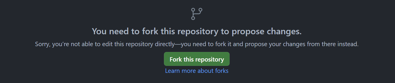 Fork repository