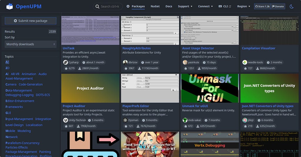 New Designed Package List